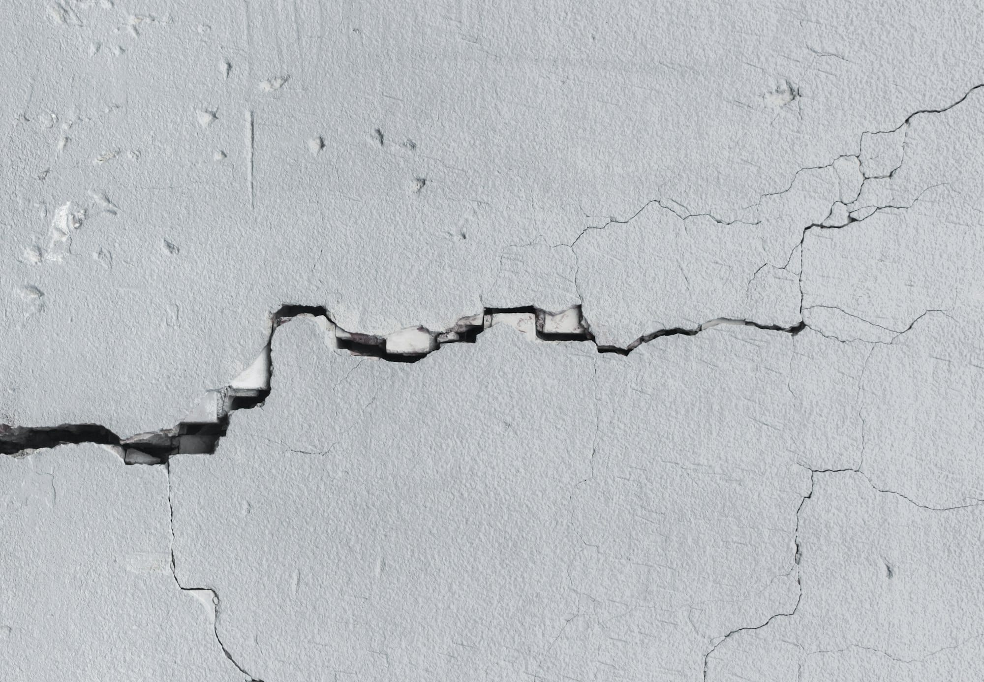 Wall with cracks