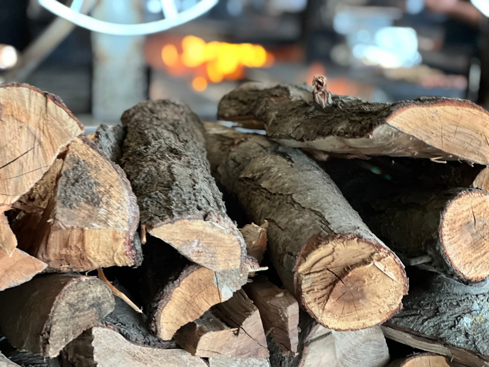 wood burning fireplace fuel